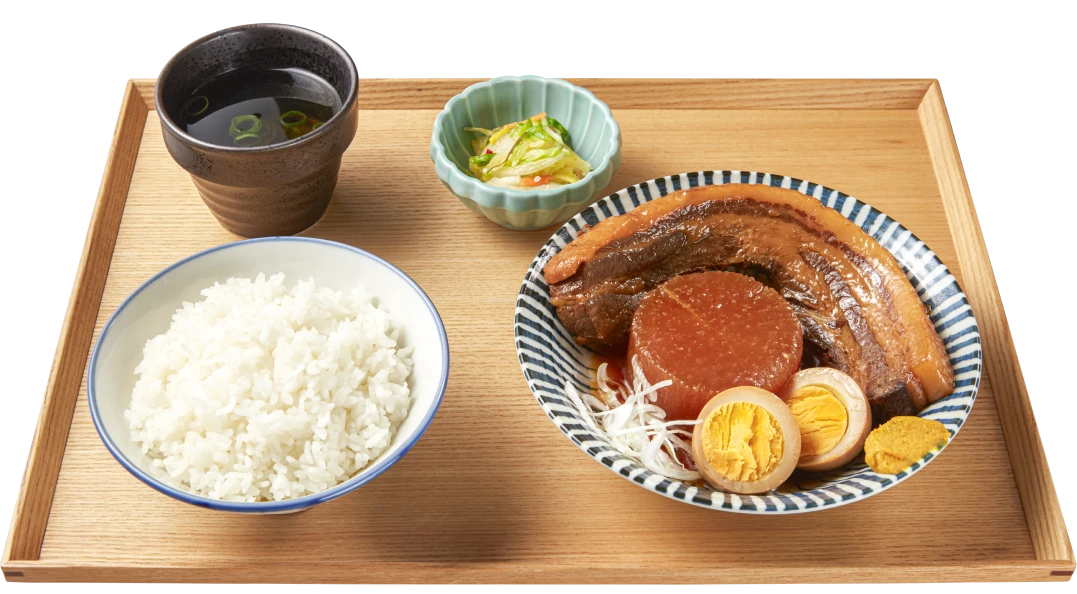 一本豚角煮定食