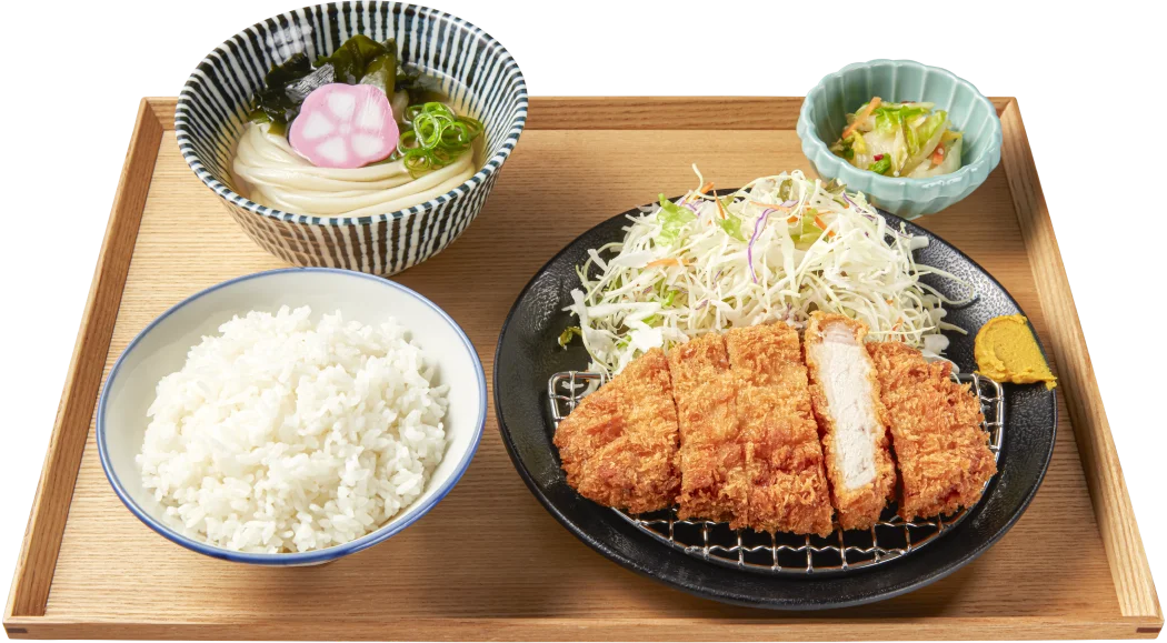 厚切りロースかつ定食